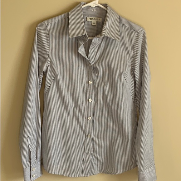 Banana Republic Oxford Style Non-Iron Shirt Size 4 - Picture 5 of 8